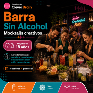 Barra 0.0 | Taller de mocktails para adultos