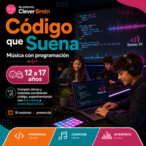 Código que Suena | Taller de música con programación 12 a 17 años