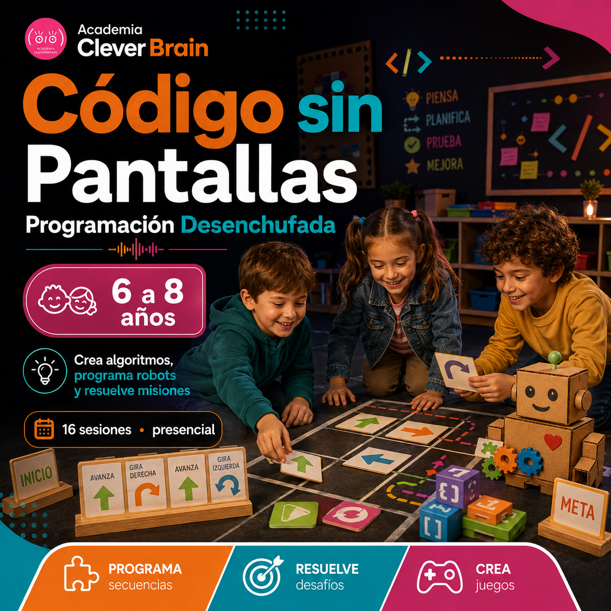 Código sin Pantallas | Programación desenchufada | 6 a 8 años