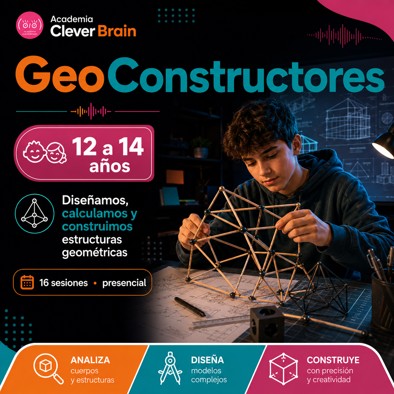 GeoConstructores | Taller de geometría y construcción 12 a 14 años