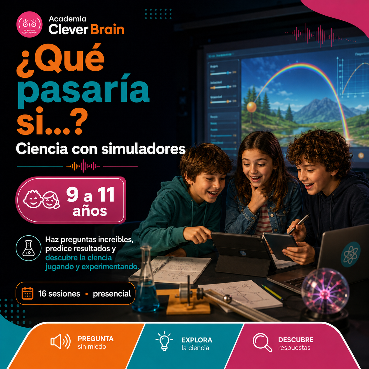 ¿Qué Pasaría Si...? | Taller de ciencia con simuladores 9 a 11 años