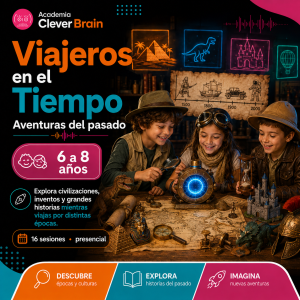 Viajeros del Tiempo | Taller de matemáticas e historia | 6 a 8 años